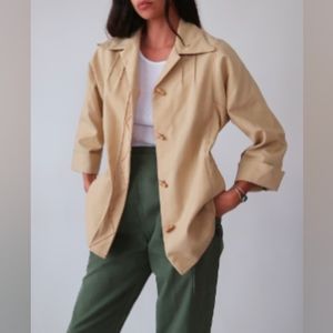 1970s pin tuck shirt jacket